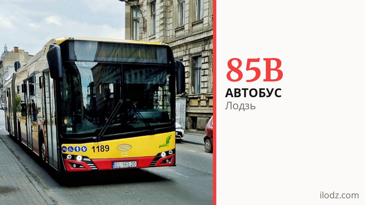 Автобус 85B в Лодзи