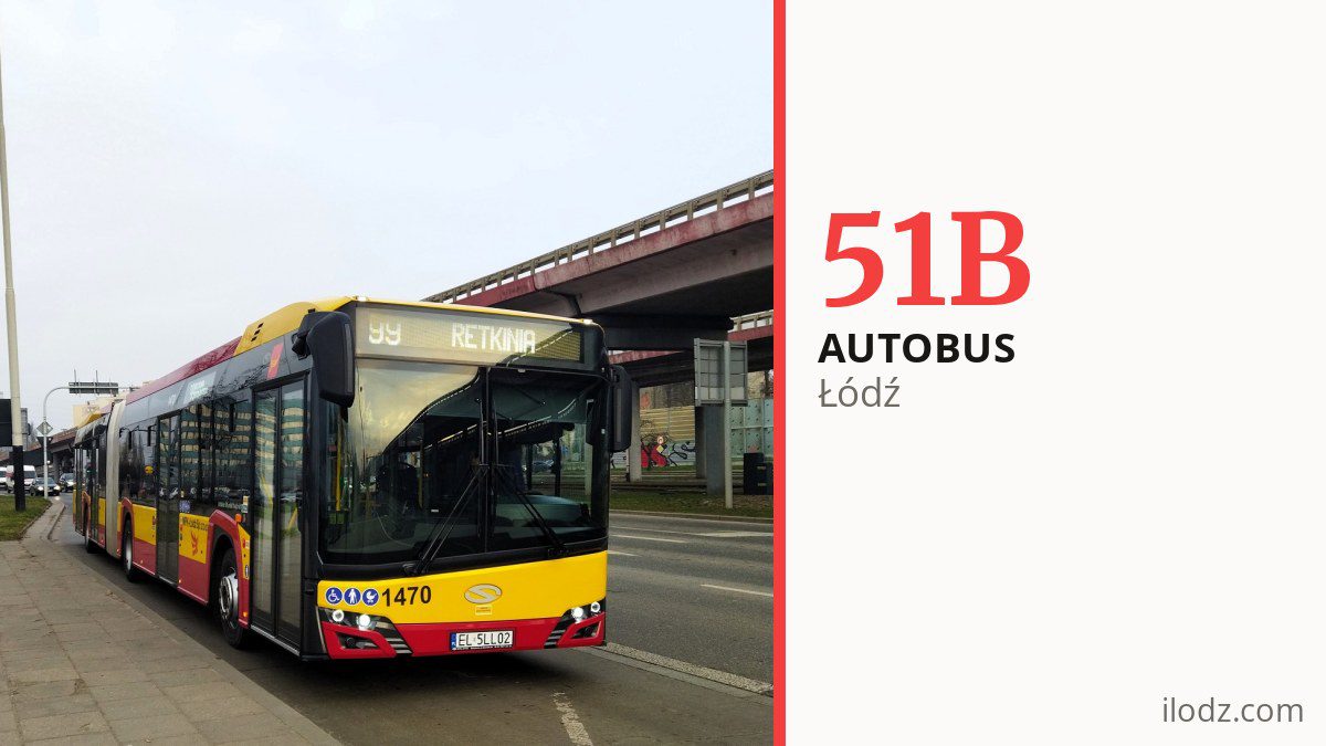 Autobus 51B w Łodzi