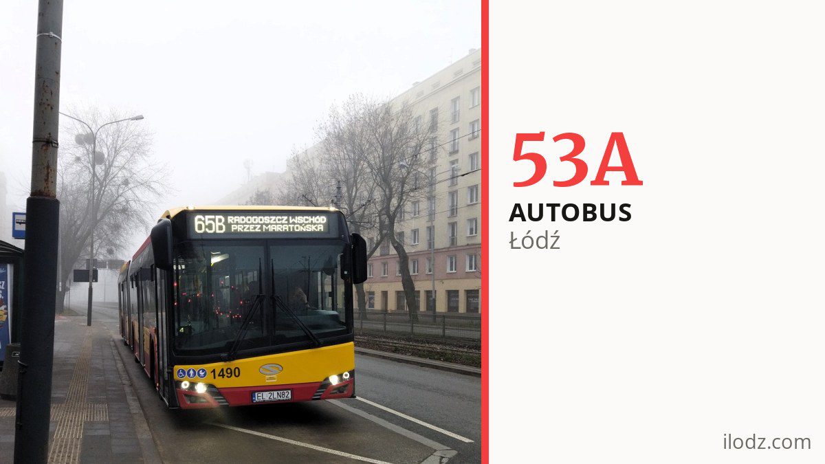 Autobus 53A w Łodzi