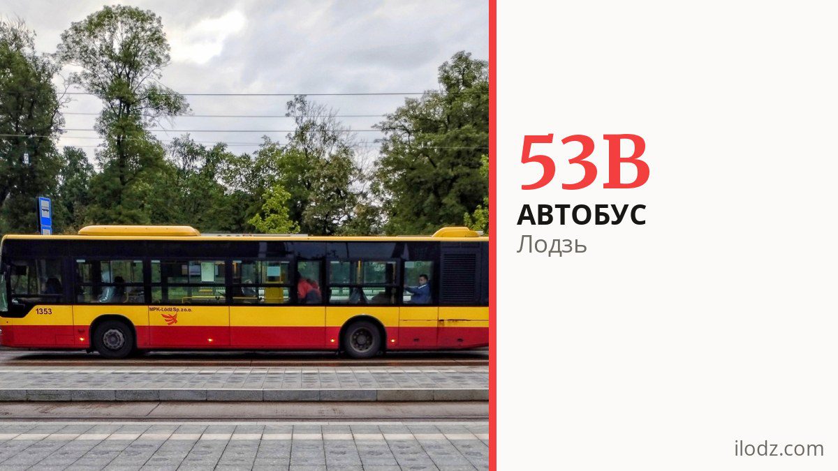 Автобус 53B у Лодзі