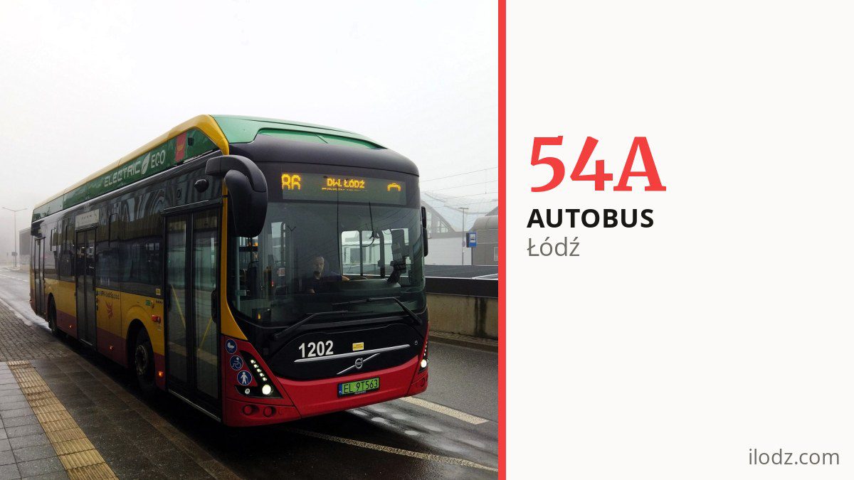Autobus 54A w Łodzi