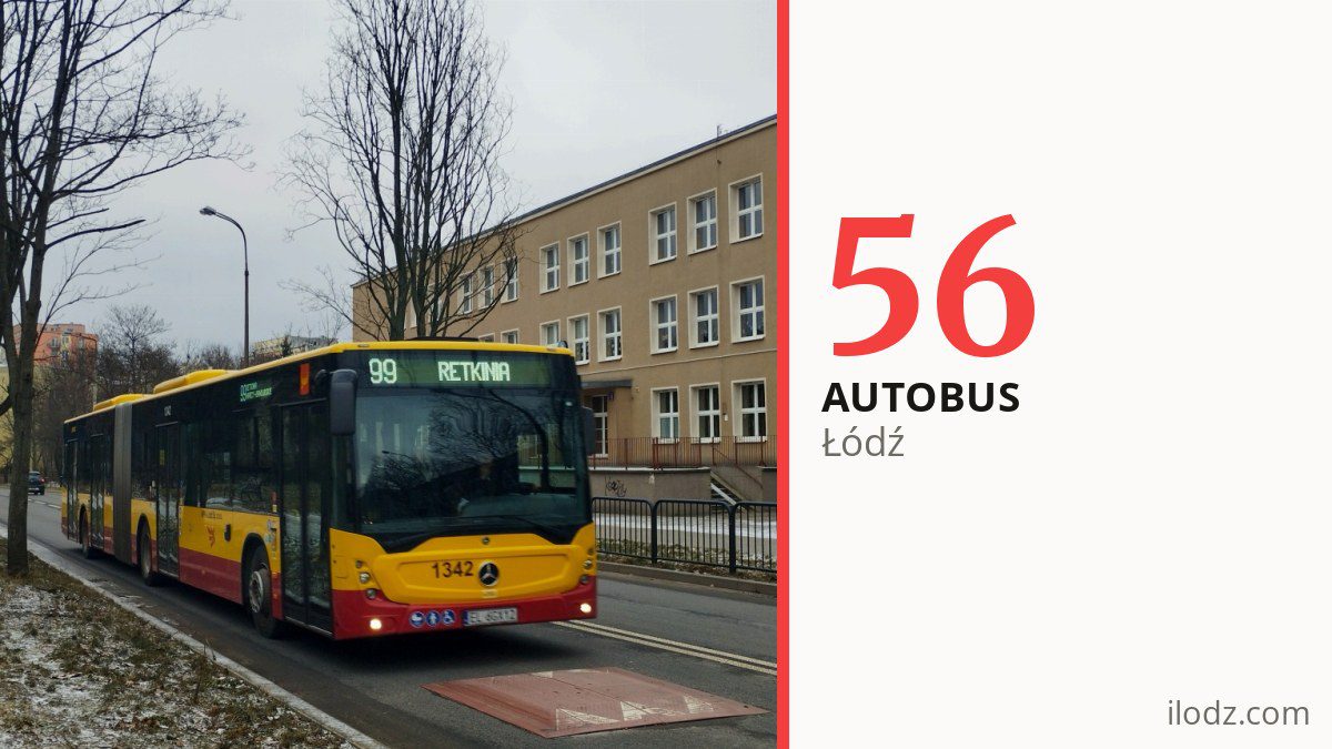 Autobus 56 w Łodzi