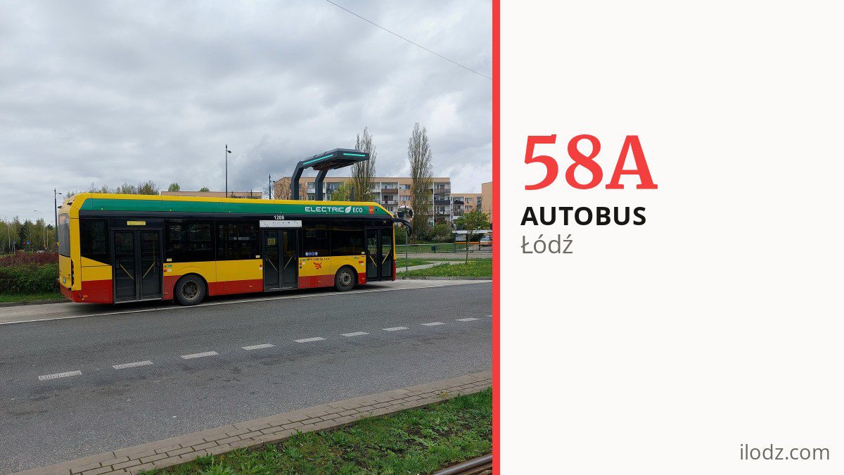 Autobus 58A w Łodzi