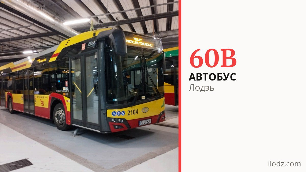 Автобус 60B у Лодзі
