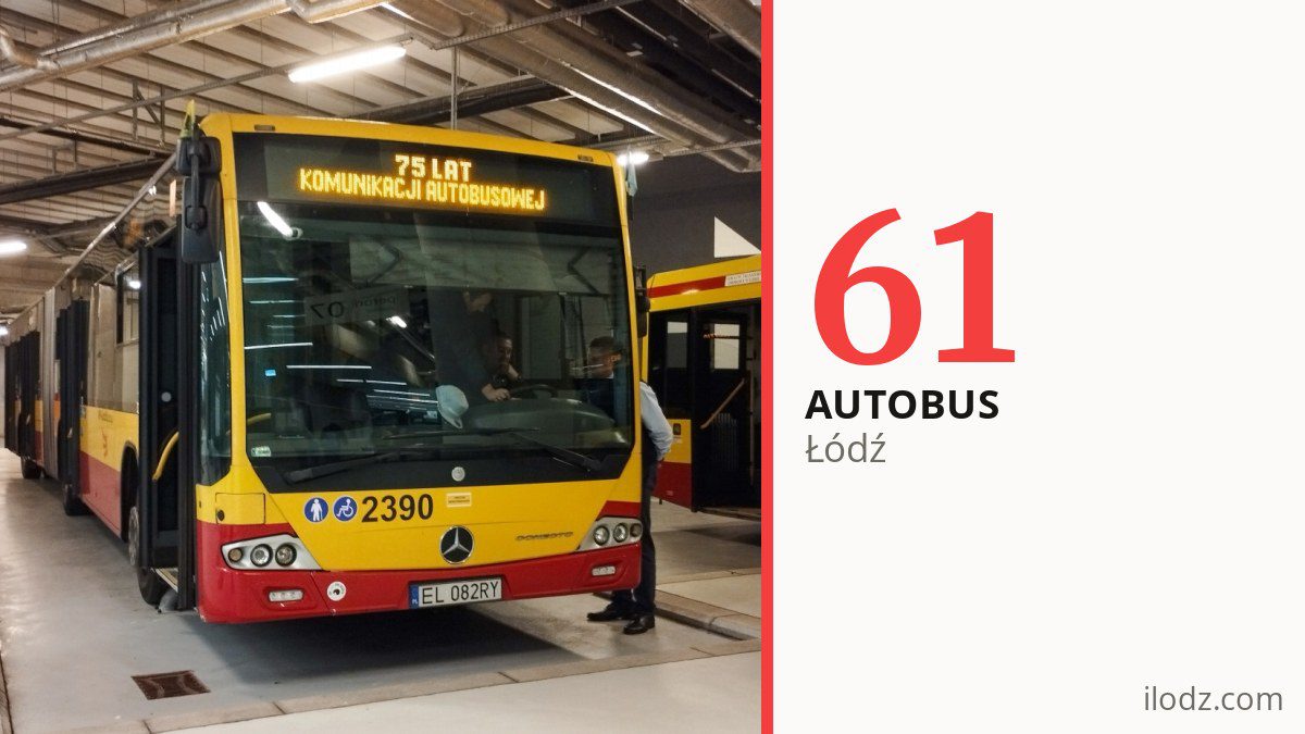 Autobus 61 w Łodzi