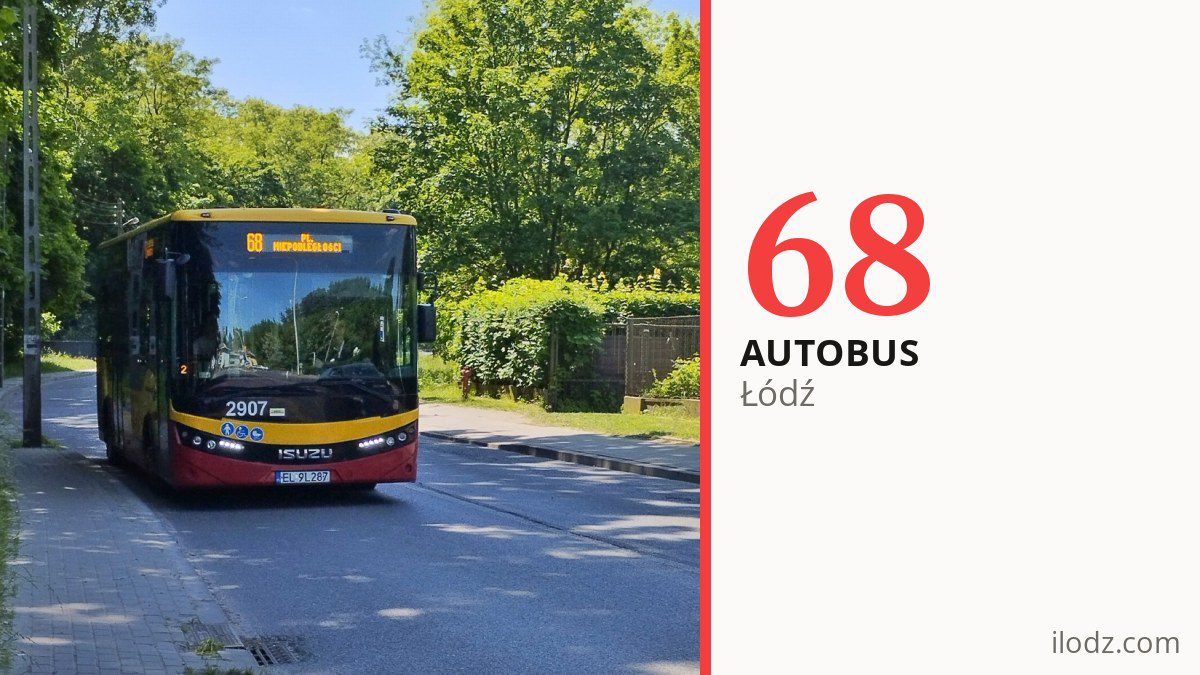 Autobus 68 w Łodzi
