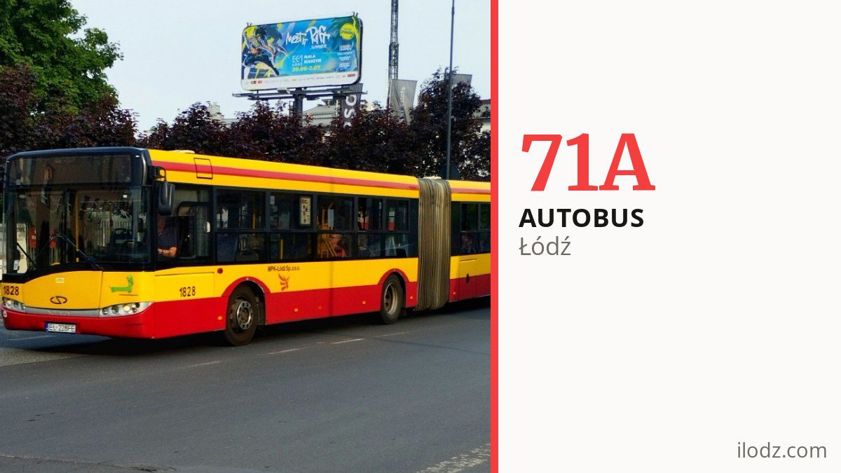 Autobus 71A w Łodzi