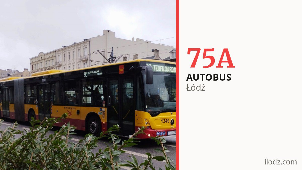 Autobus 75A w Łodzi