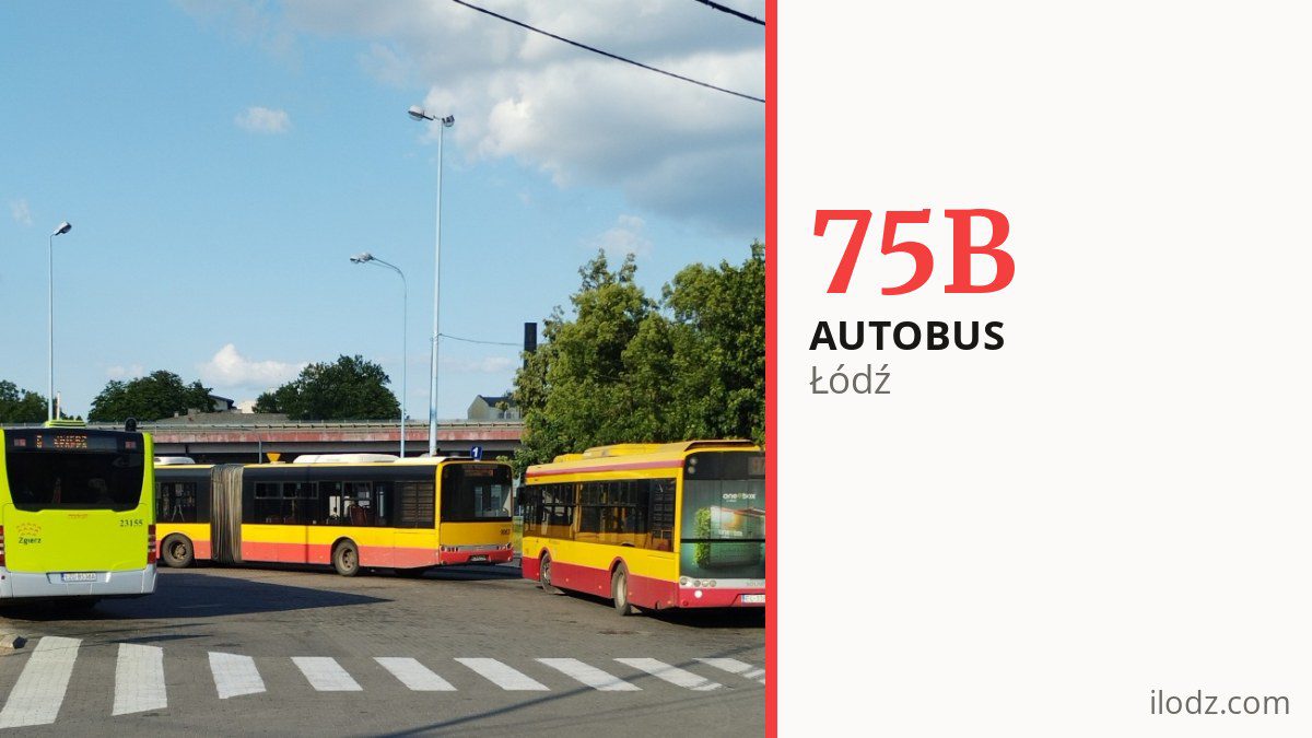 Autobus 75B w Łodzi
