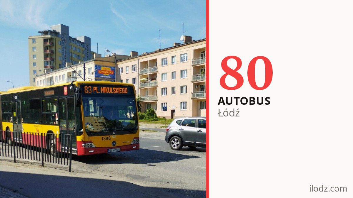 Autobus 80 w Łodzi