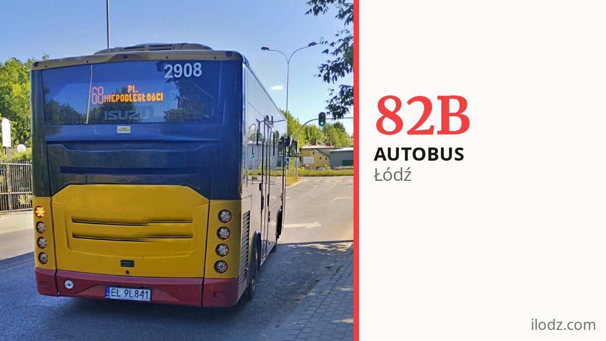 Autobus 82B w Łodzi