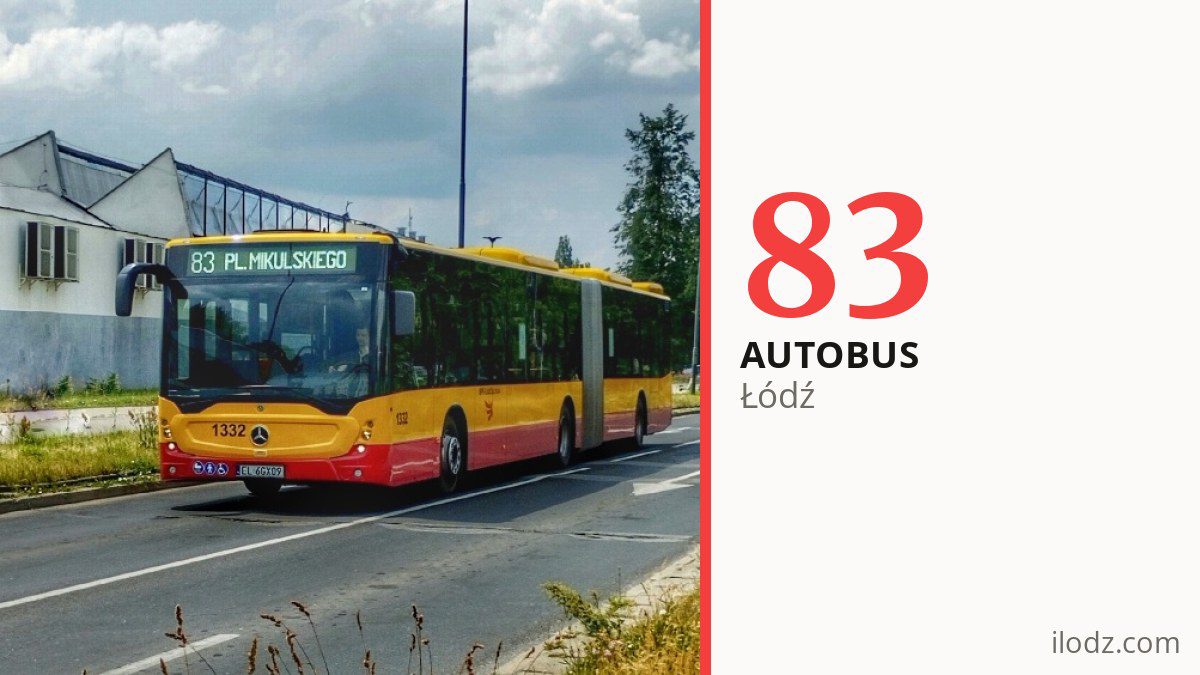 Autobus 83 w Łodzi