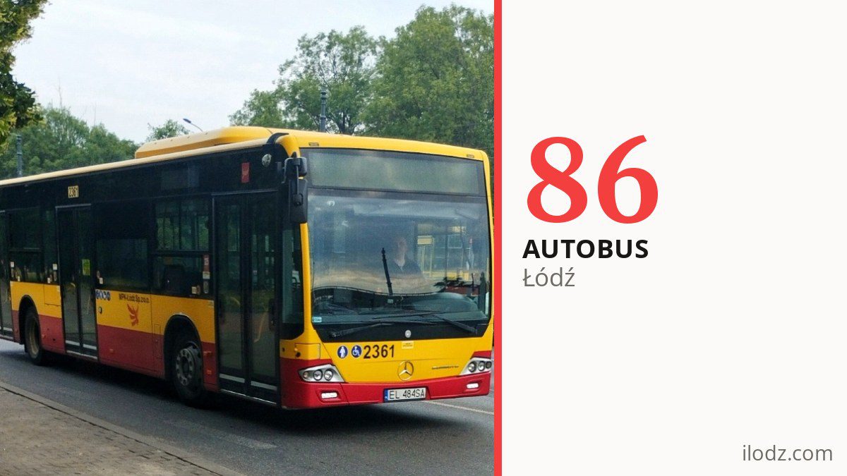 Autobus 86 w Łodzi