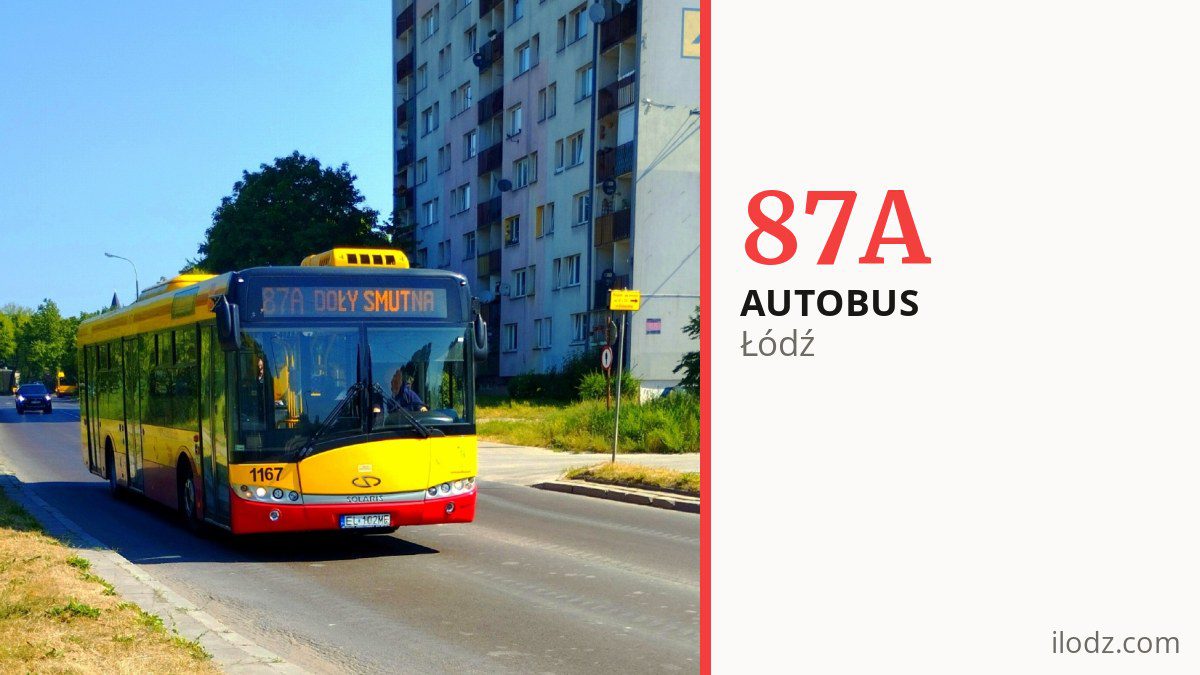 Autobus 87A w Łodzi