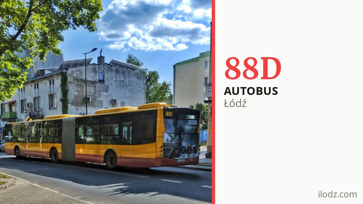 Autobus 88D w Łodzi