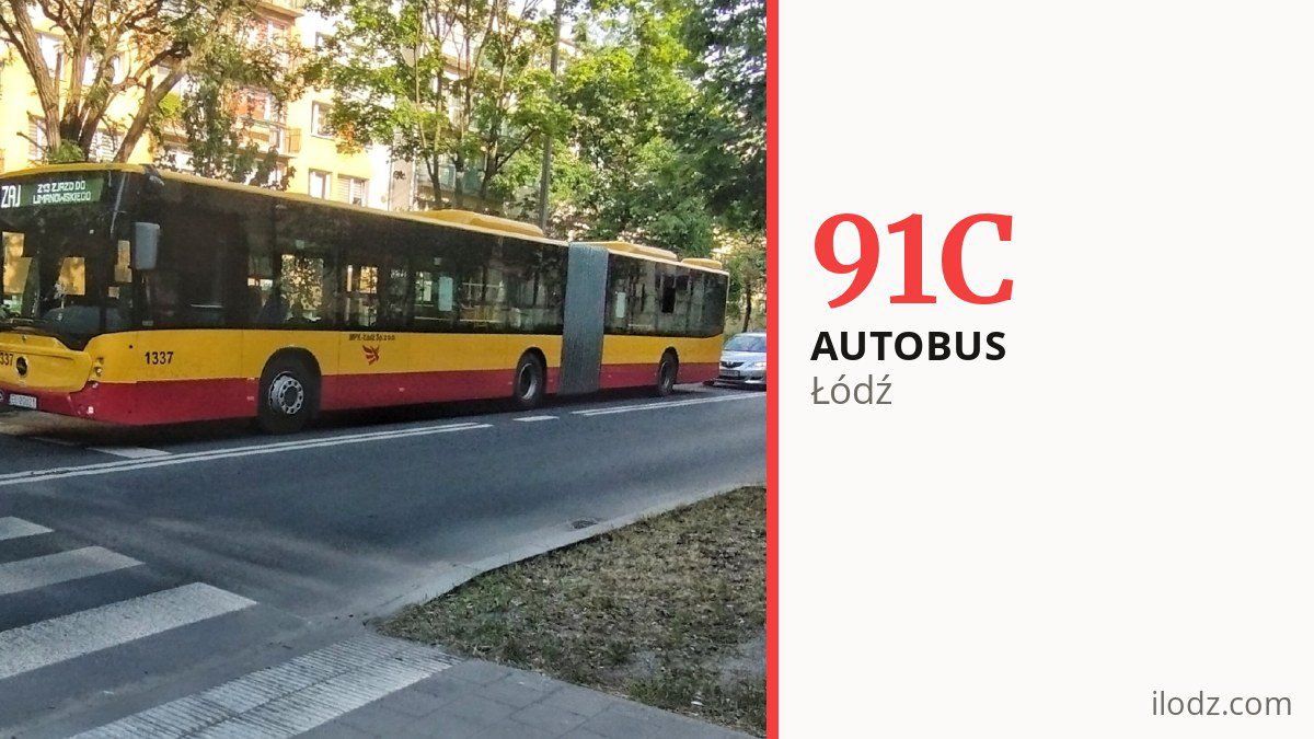 Autobus 91C w Łodzi