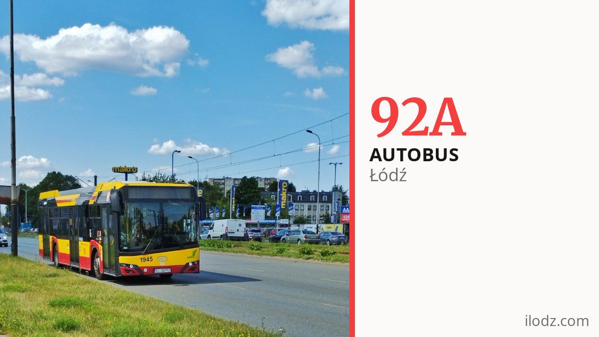 Autobus 92A w Łodzi