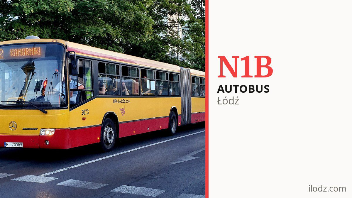 Autobus nocny N1B w Łodzi