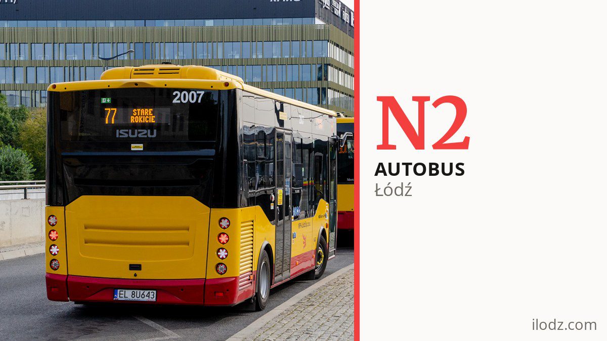 Autobus nocny N2 w Łodzi