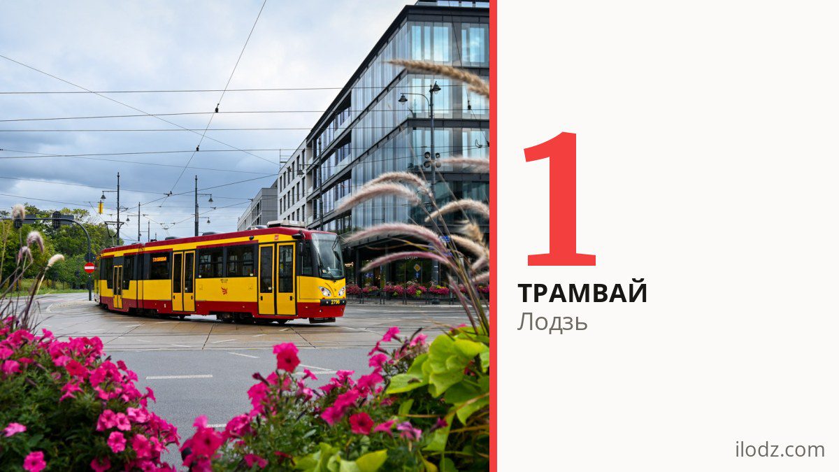Трамвай 1 в Лодзи