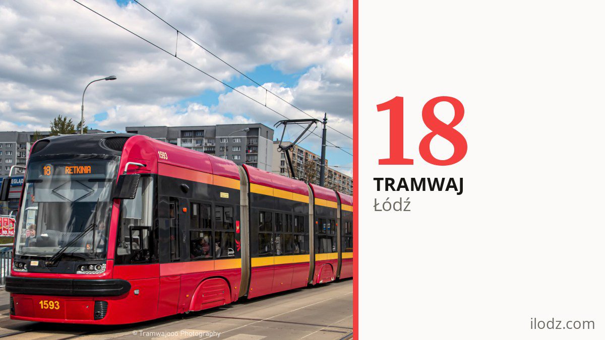 Tramwaj 18 w Łodzi