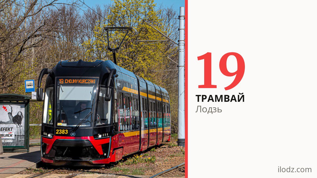 Трамвай 19 у Лодзі
